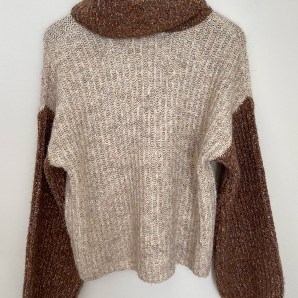 Ruby Moon, Chunky Wool, Oversize Turtle Neck Swea… - image 6